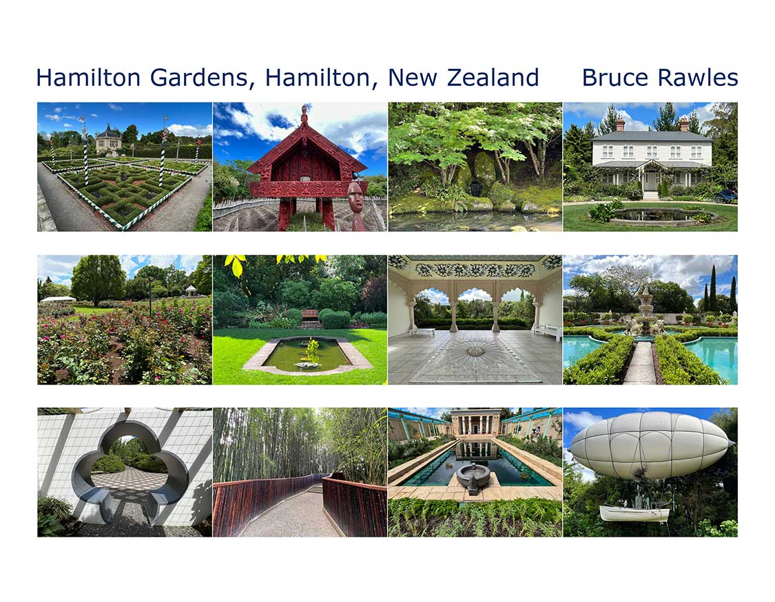 Hamilton Gardens, New Zealand - calendar cover